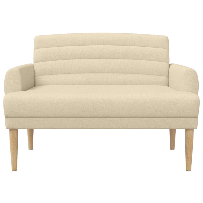 Canapea cu capitonaj butonat Crem 116 x 67 x 80 cm Țesătură WALTI