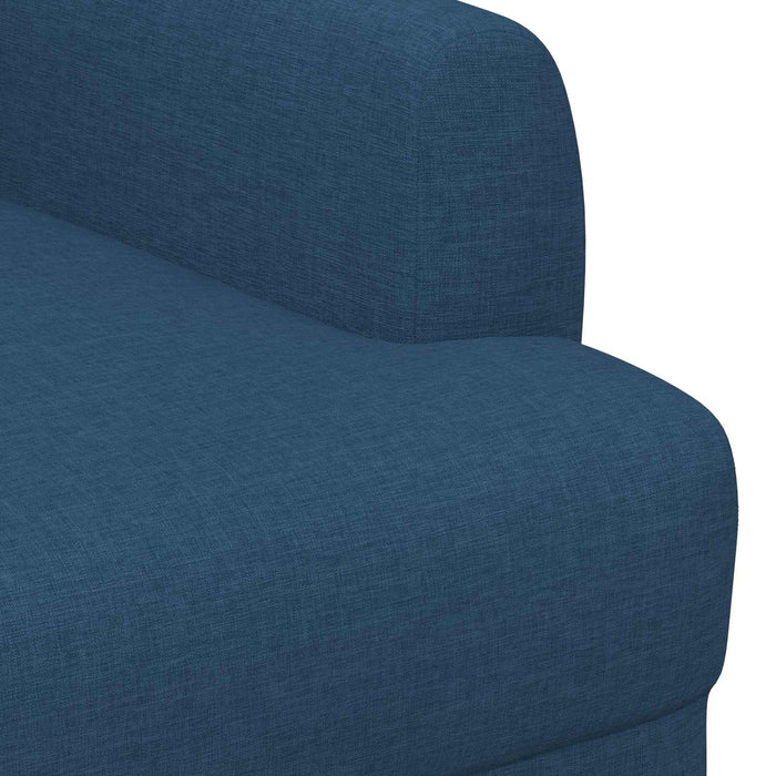 Canapea cu capitonaj butonat albastru 116 x 67 x 80 cm Țesătură WALTI