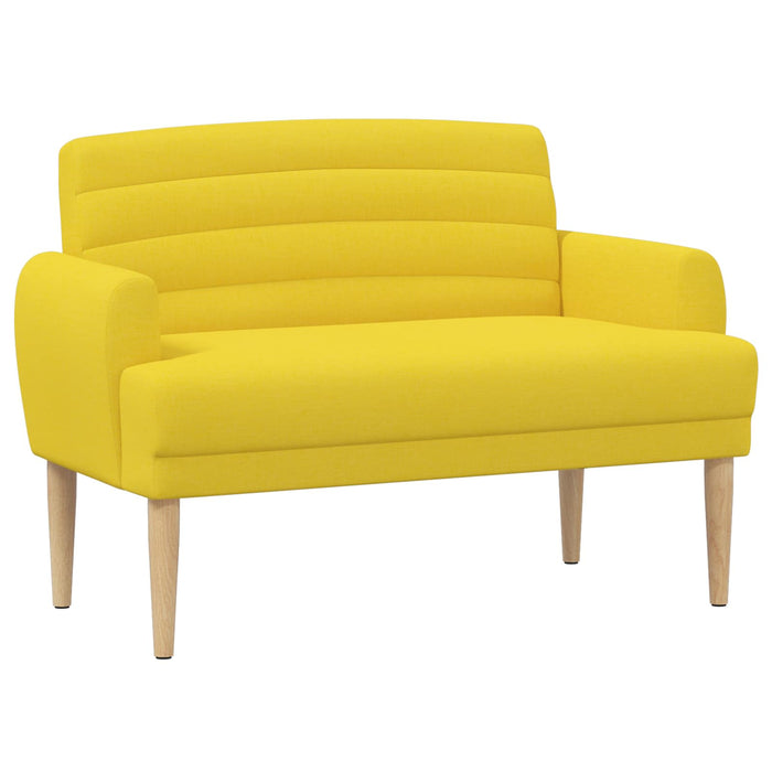 Canapea cu capitonaj butonat Galben Deschis 116 x 67 x 80 cm WALTI