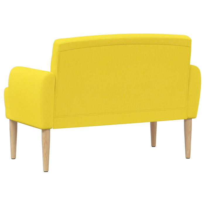 Canapea cu capitonaj butonat Galben Deschis 116 x 67 x 80 cm WALTI