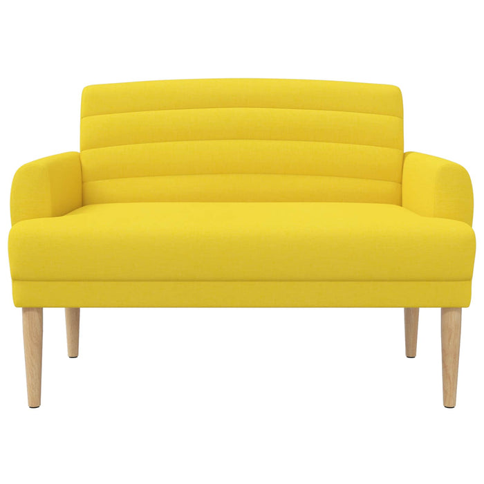 Canapea cu capitonaj butonat Galben Deschis 116 x 67 x 80 cm WALTI