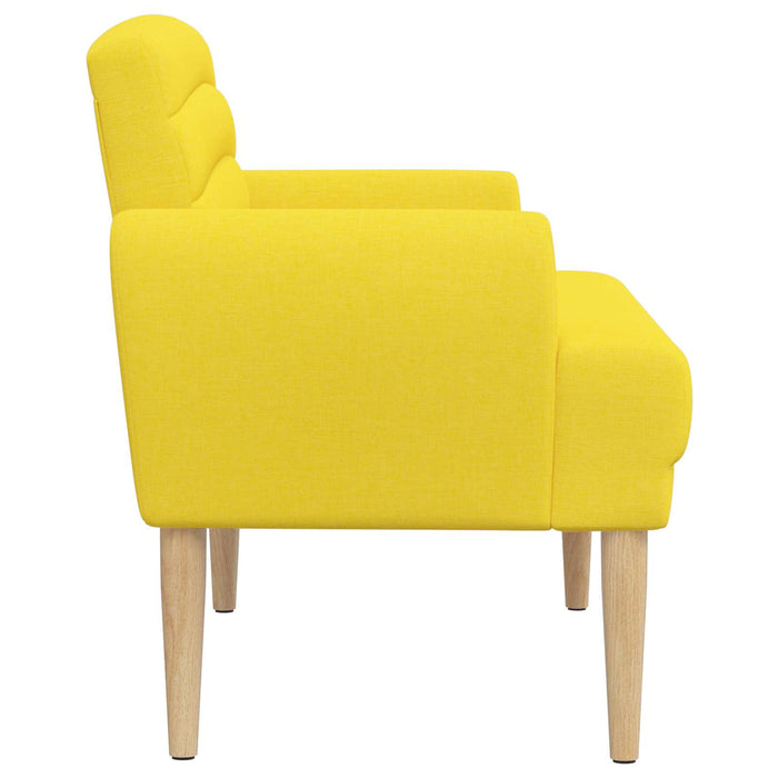 Canapea cu capitonaj butonat Galben Deschis 116 x 67 x 80 cm WALTI
