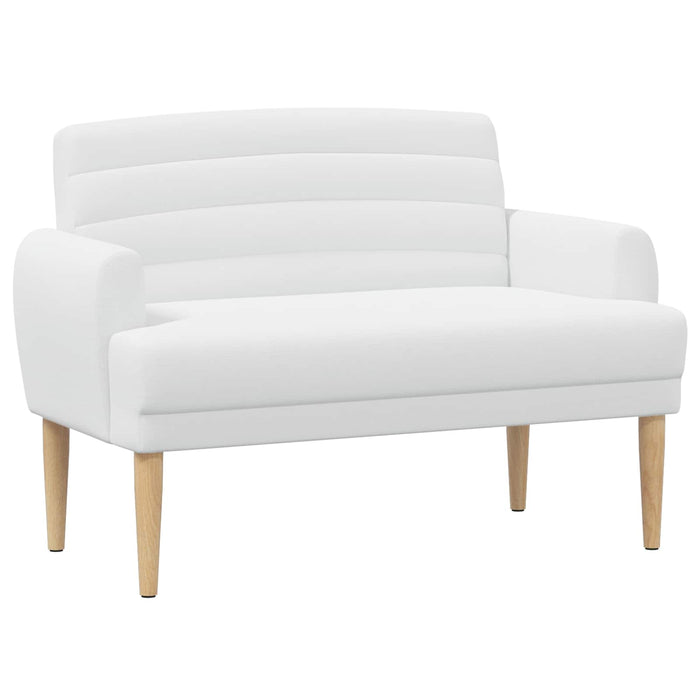 Canapea cu capitonaj butonat Alb 116 x 67 x 80 cm Țesătură WALTI