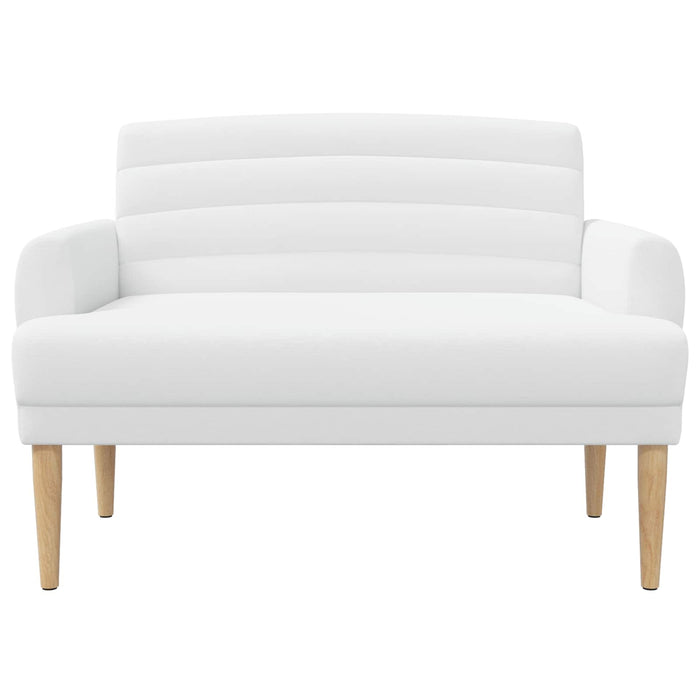 Canapea cu capitonaj butonat Alb 116 x 67 x 80 cm Țesătură WALTI