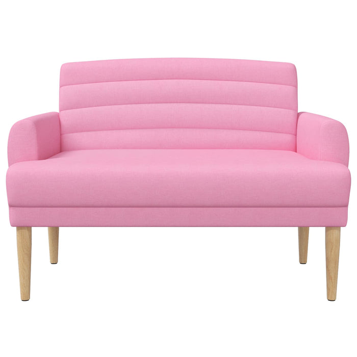 Canapea cu capitonaj butonat Roz 116 x 67 x 80 cm Țesătură WALTI