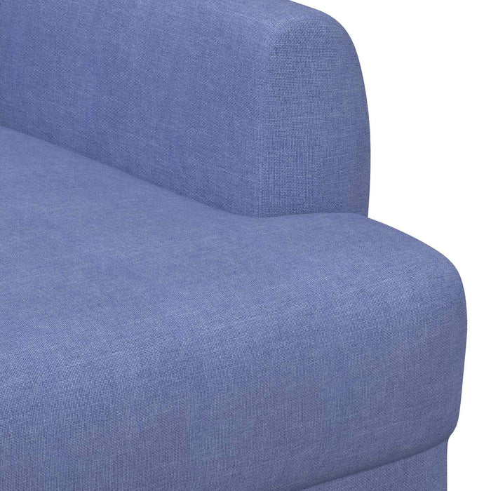 Canapea cu capitonaj butonat Albastru Jeans 116 x 67 x 80 cm WALTI