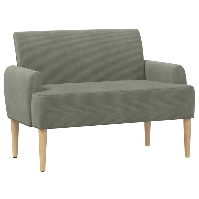 Canapea cu capitonaj butonat Gri deschis 116 x 67 x 81 cm WALTI