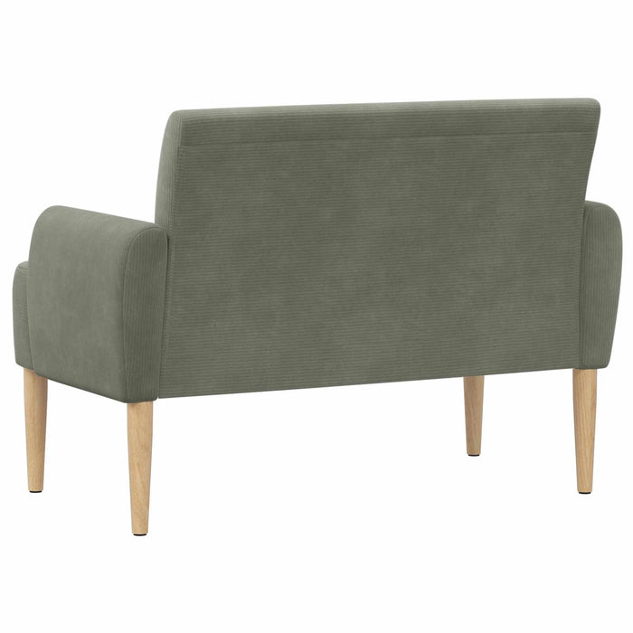 Canapea cu capitonaj butonat Gri deschis 116 x 67 x 81 cm WALTI