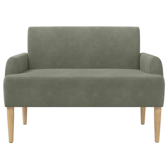 Canapea cu capitonaj butonat Gri deschis 116 x 67 x 81 cm WALTI