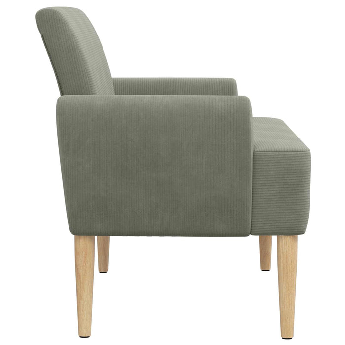 Canapea cu capitonaj butonat Gri deschis 116 x 67 x 81 cm WALTI