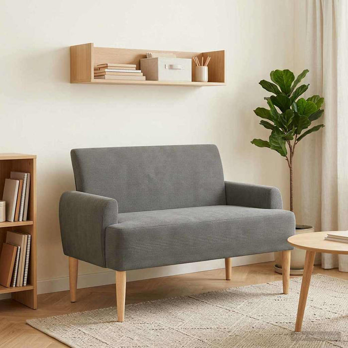 Canapea cu capitonaj butonat Gri închis 116 x 67 x 81 cm WALTI