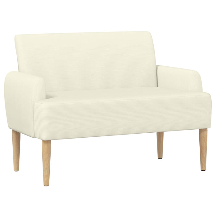 Canapea cu capitonaj butonat Crem 116 x 67 x 81 cm WALTI