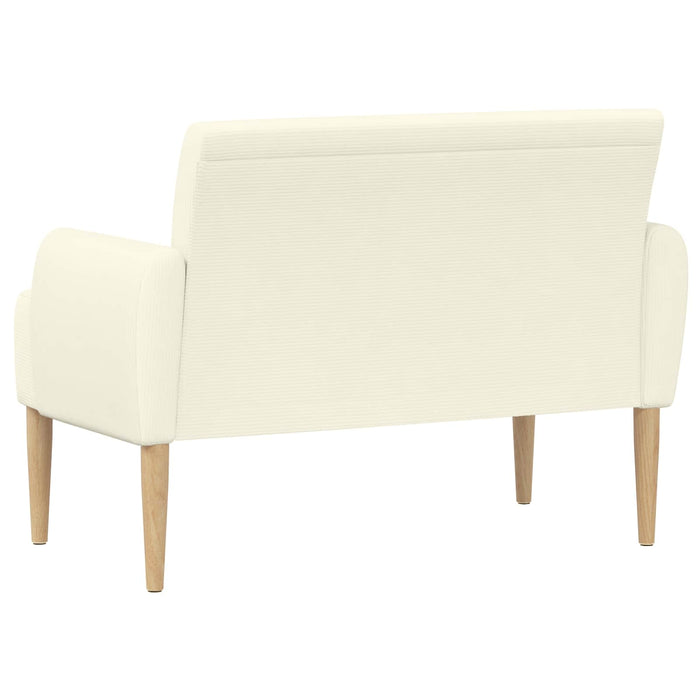 Canapea cu capitonaj butonat Crem 116 x 67 x 81 cm WALTI