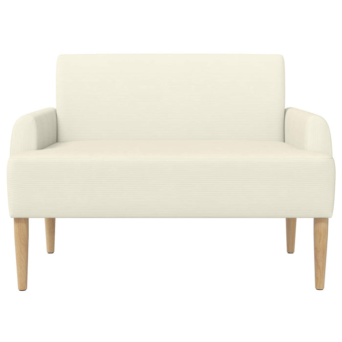 Canapea cu capitonaj butonat Crem 116 x 67 x 81 cm WALTI