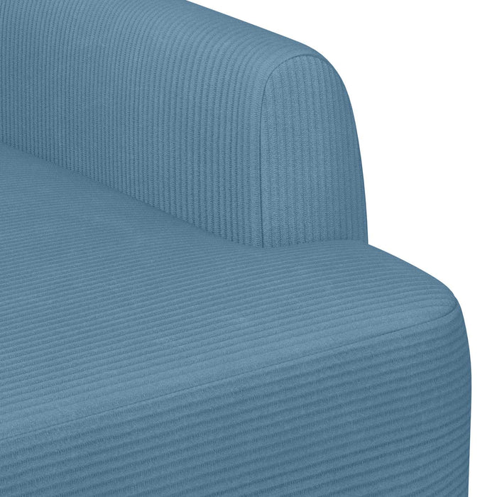 Canapea cu capitonaj butonat albastru 116 x 67 x 81 cm WALTI
