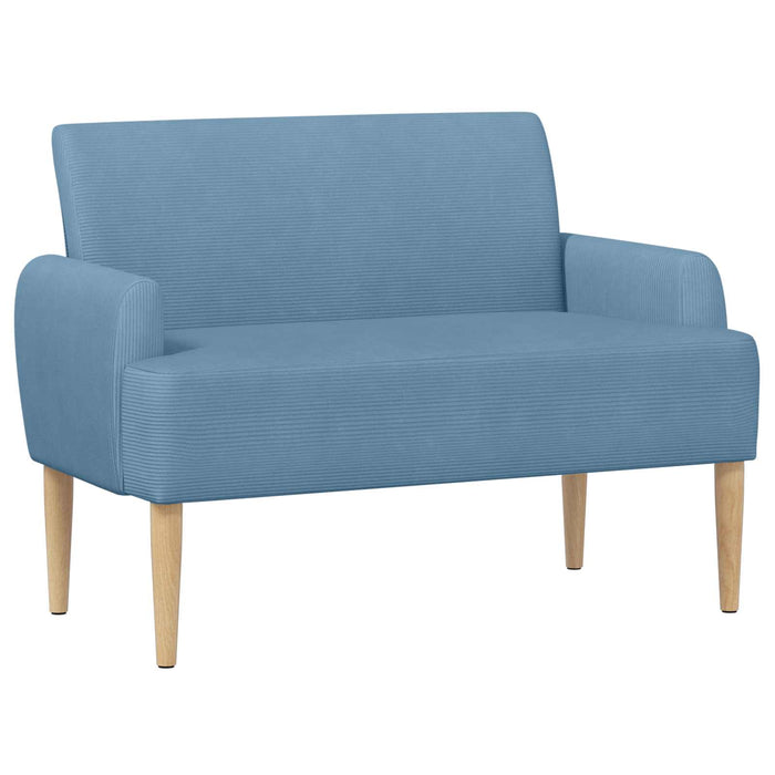 Canapea cu capitonaj butonat albastru 116 x 67 x 81 cm WALTI
