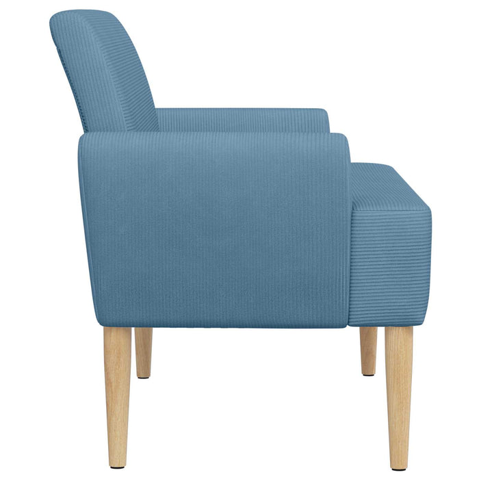Canapea cu capitonaj butonat albastru 116 x 67 x 81 cm WALTI