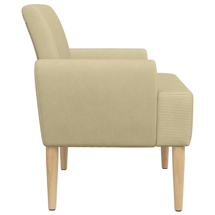 Canapea cu capitonaj butonat Verde deschis gri 116 x 67 x 81 cm WALTI