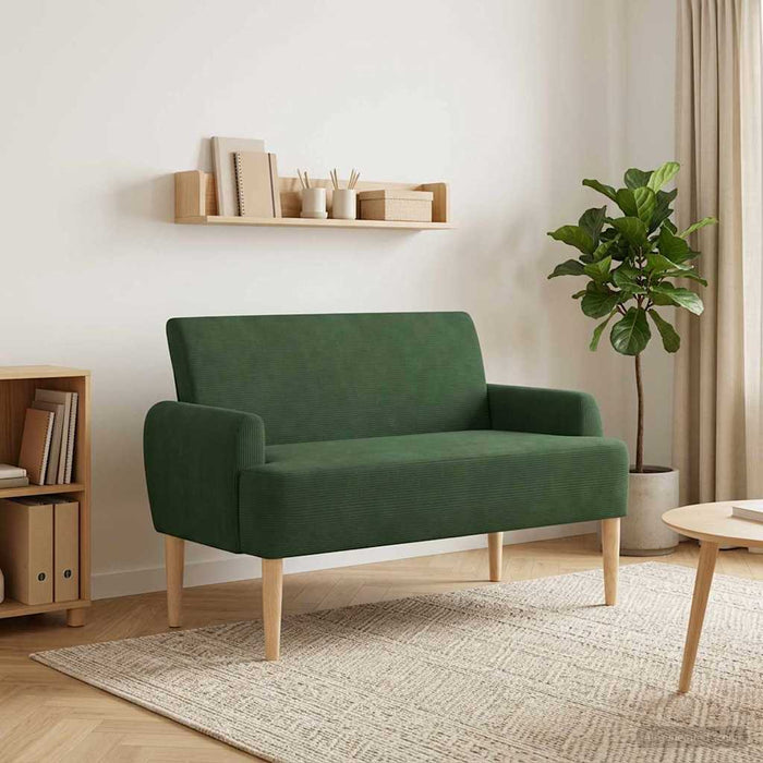 Canapea cu capitonaj butonat Verde Junglă 116 x 67 x 81 cm WALTI