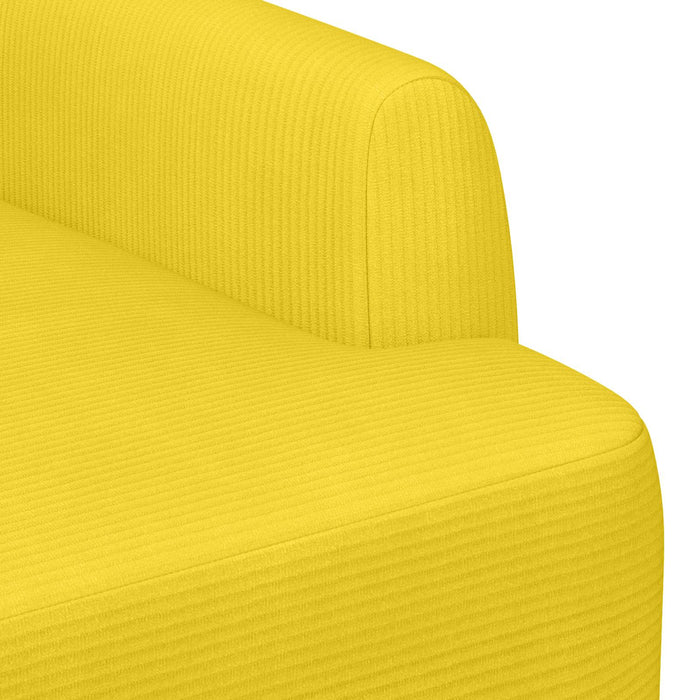 Canapea cu capitonaj butonat Galben Deschis 116 x 67 x 81 cm WALTI