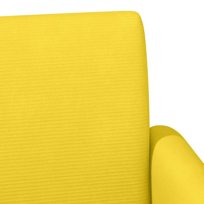 Canapea cu capitonaj butonat Galben Deschis 116 x 67 x 81 cm WALTI