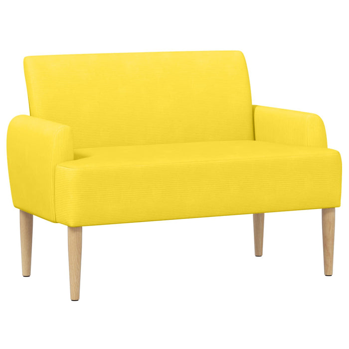 Canapea cu capitonaj butonat Galben Deschis 116 x 67 x 81 cm WALTI
