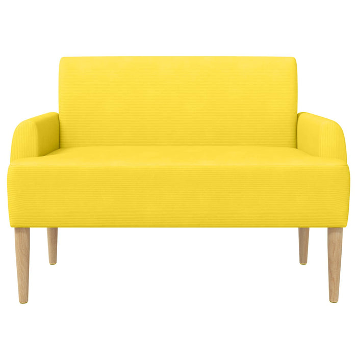 Canapea cu capitonaj butonat Galben Deschis 116 x 67 x 81 cm WALTI