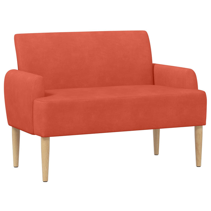 Canapea cu capitonaj butonat Roșu portocalie 116 x 67 x 81 cm WALTI