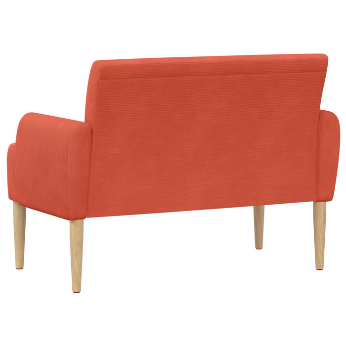 Canapea cu capitonaj butonat Roșu portocalie 116 x 67 x 81 cm WALTI