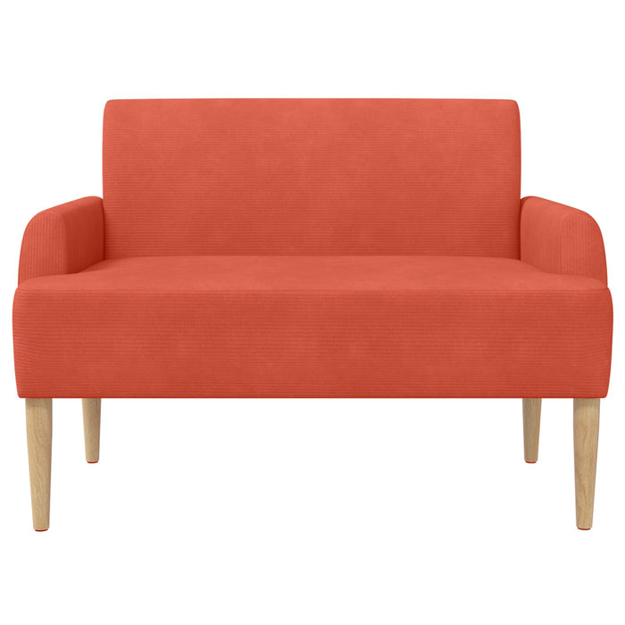 Canapea cu capitonaj butonat Roșu portocalie 116 x 67 x 81 cm WALTI