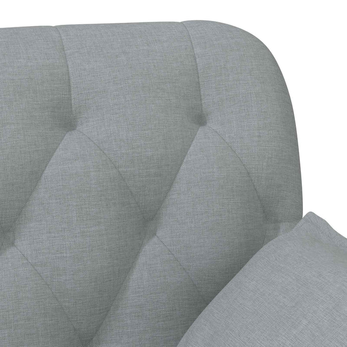 Canapea cu capitonaj butonat Gri deschis 111 x 68 x 80 cm WALTI