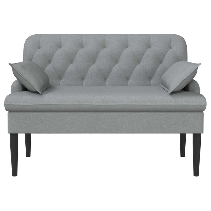 Canapea cu capitonaj butonat Gri deschis 111 x 68 x 80 cm WALTI
