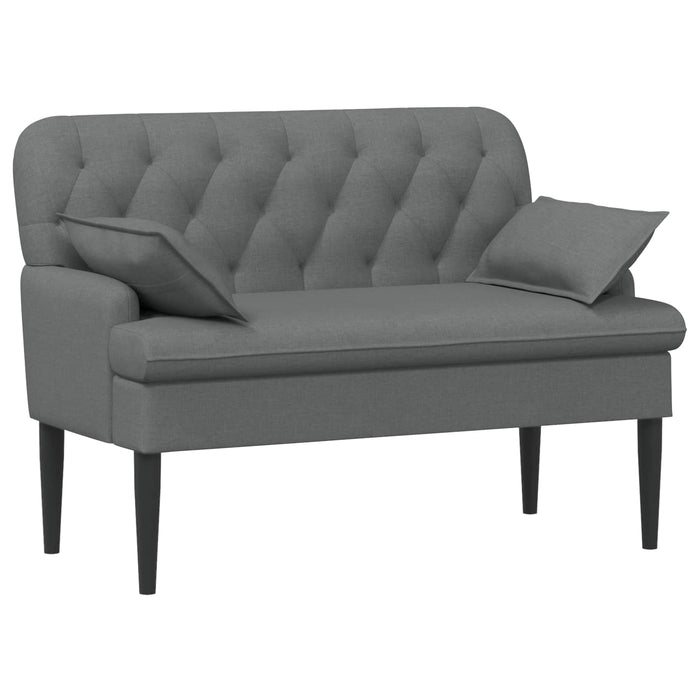 Canapea cu capitonaj butonat Gri închis 111 x 68 x 80 cm WALTI
