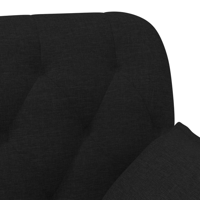 Canapea cu capitonaj butonat Negru 111 x 68 x 80 cm Țesătură WALTI