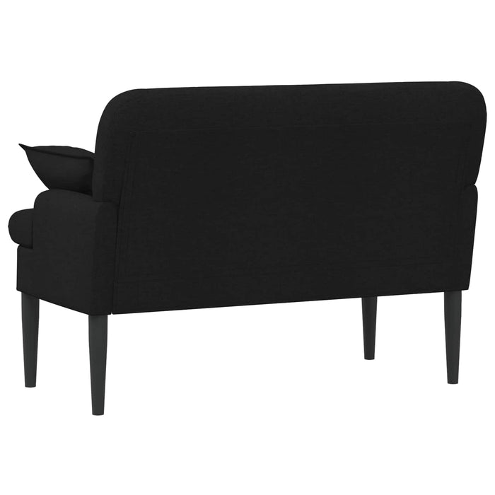 Canapea cu capitonaj butonat Negru 111 x 68 x 80 cm Țesătură WALTI