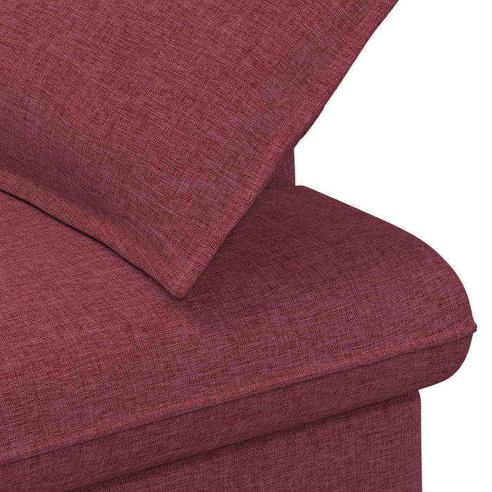 Canapea cu capitonaj butonat Roșu Vin 111 x 68 x 80 cm Țesătură WALTI