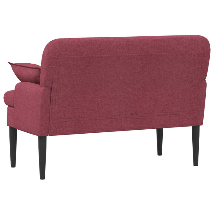 Canapea cu capitonaj butonat Roșu Vin 111 x 68 x 80 cm Țesătură WALTI