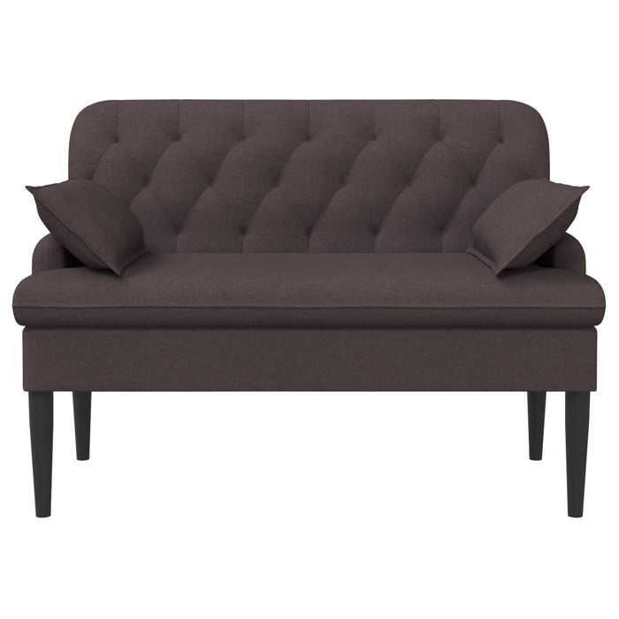 Canapea cu capitonaj butonat Maro închis 111 x 68 x 80 cm WALTI