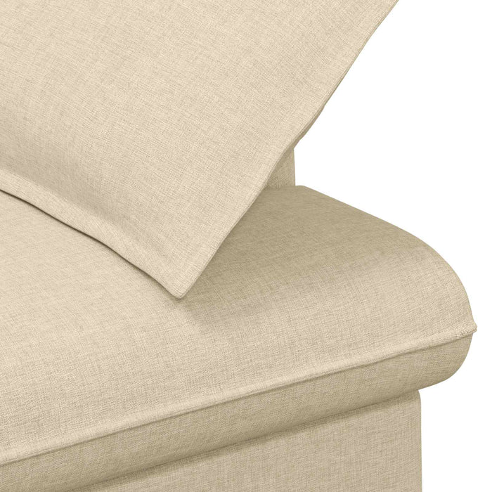 Canapea cu capitonaj butonat Crem 111 x 68 x 80 cm Țesătură WALTI
