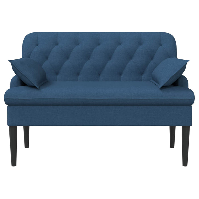 Canapea cu capitonaj butonat albastru 111 x 68 x 80 cm Țesătură WALTI