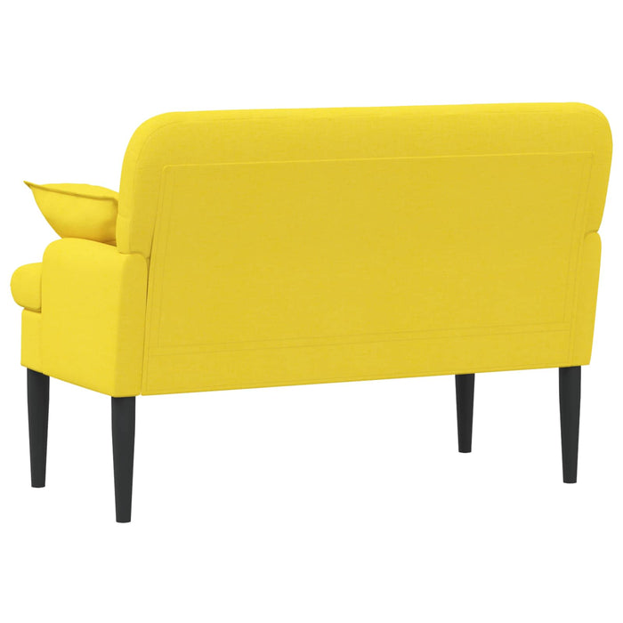 Canapea cu capitonaj butonat Galben deschis 111 x 68 x 80 cm WALTI