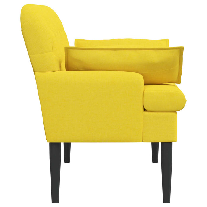 Canapea cu capitonaj butonat Galben deschis 111 x 68 x 80 cm WALTI