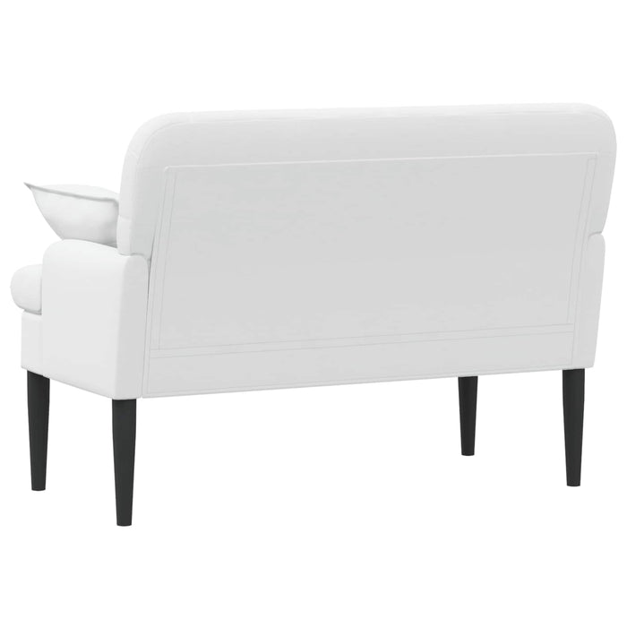 Canapea cu capitonaj butonat Alb 111 x 68 x 80 cm Țesătură WALTI