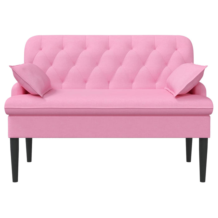 Canapea cu capitonaj butonat Roz 111 x 68 x 80 cm Țesătură WALTI