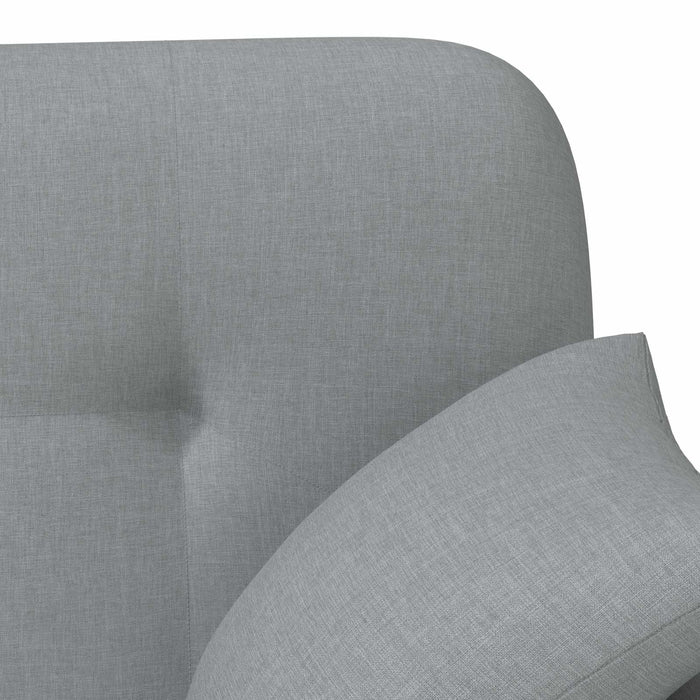 Canapea cu capitonaj butonat Gri deschis 120 x 65 x 79 cm WALTI