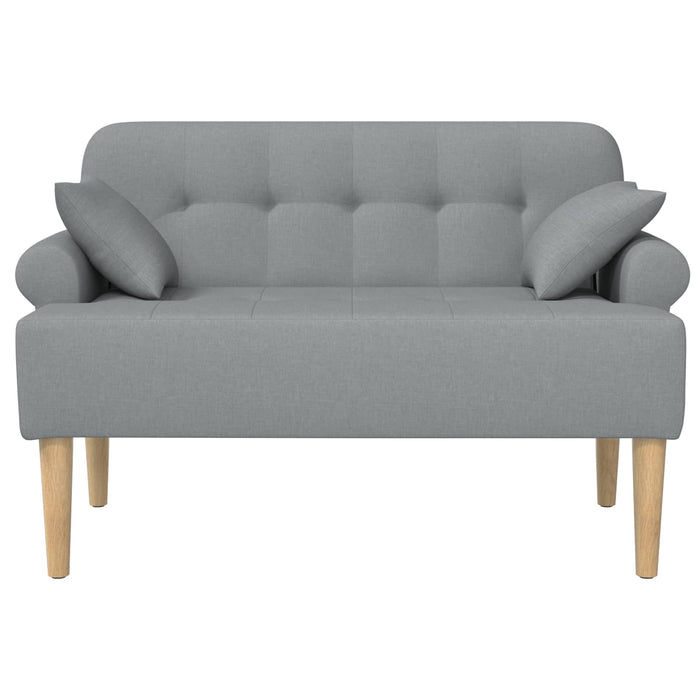 Canapea cu capitonaj butonat Gri deschis 120 x 65 x 79 cm WALTI