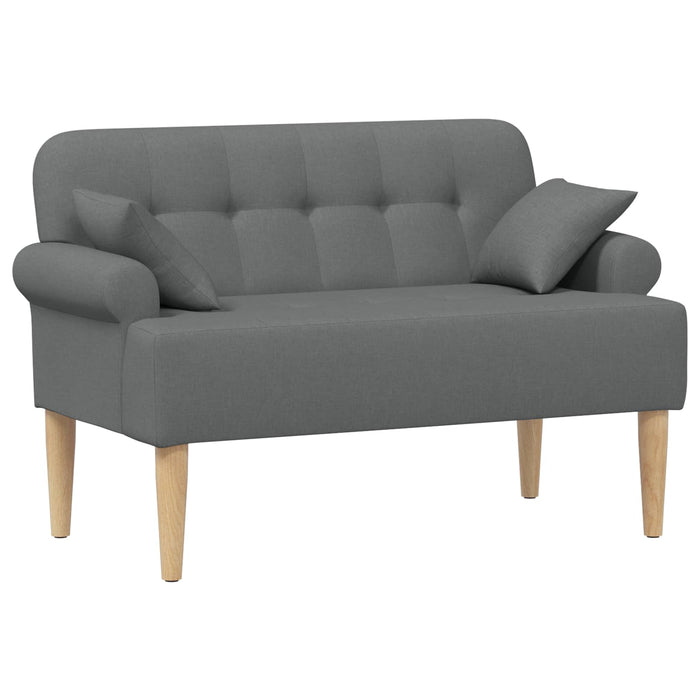 Canapea cu capitonaj butonat Gri închis 120 x 65 x 79 cm WALTI