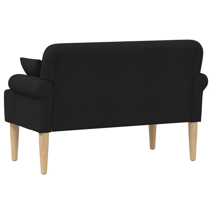 Canapea cu capitonaj butonat Negru 120 x 65 x 79 cm Țesătură WALTI