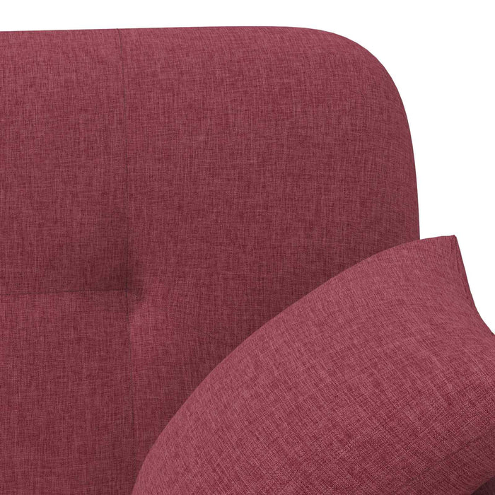 Canapea cu capitonaj butonat Roșu Vin 120 x 65 x 79 cm Țesătură WALTI