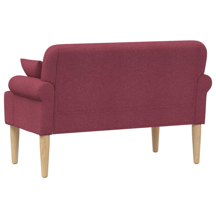 Canapea cu capitonaj butonat Roșu Vin 120 x 65 x 79 cm Țesătură WALTI
